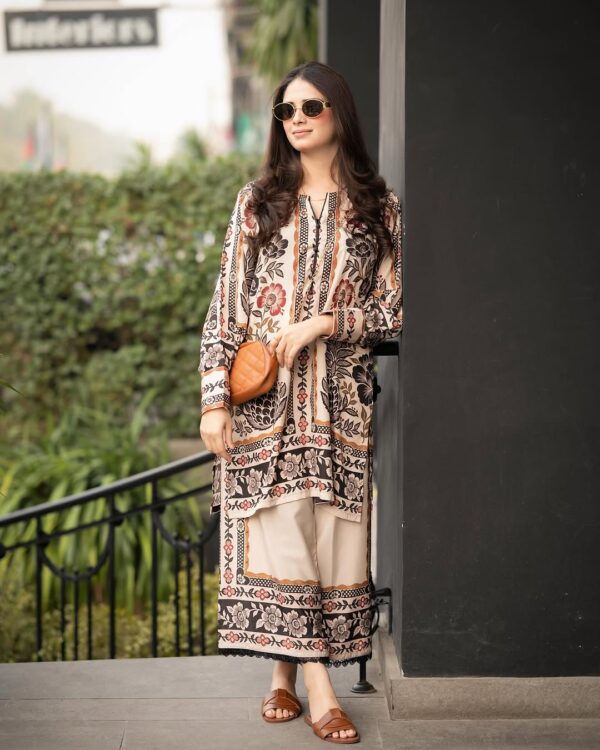 Girls' Printed Lawn Suit