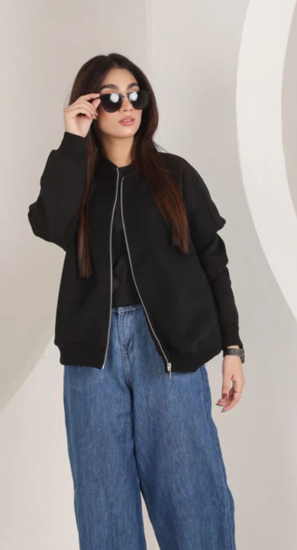 Oversized Open Front Full Zipper - Image 12