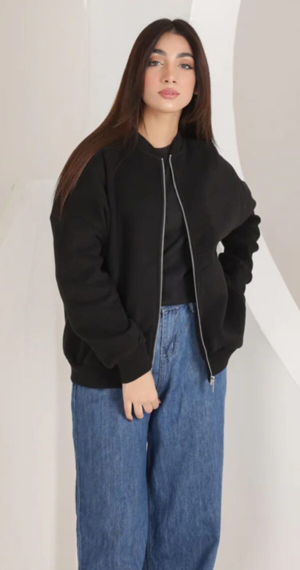 Oversized Open Front Full Zipper - Image 11