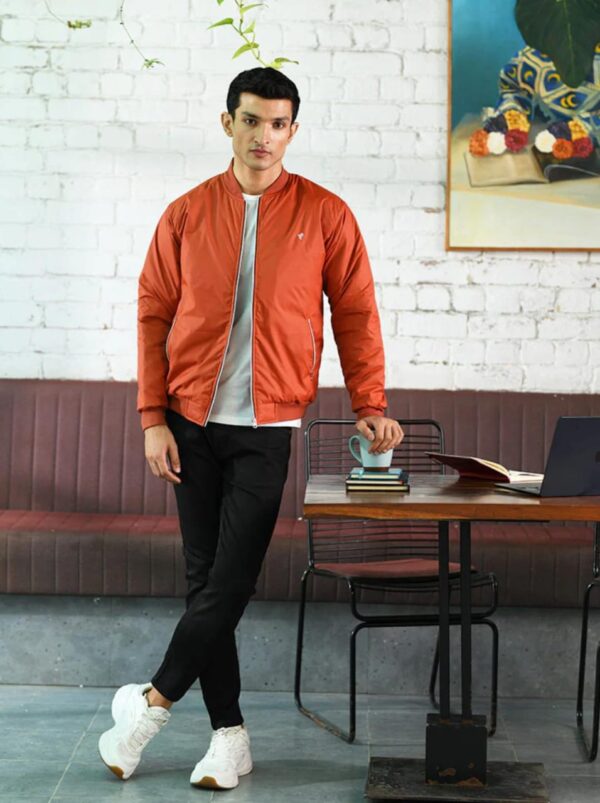 SUN ORANGE BOMBER JACKET - Image 3