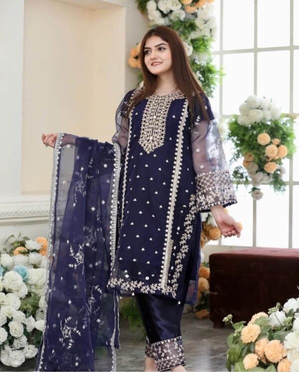 Girls Fancy Organaza 3pc Suit - Image 13