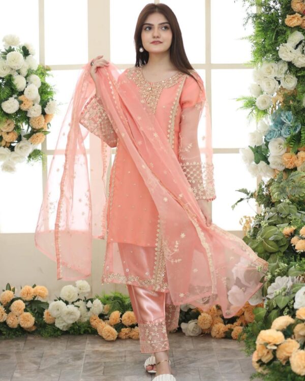 Girls Fancy Organaza 3pc Suit - Image 15