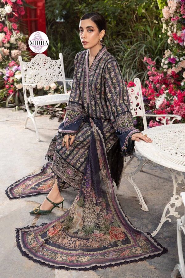 GIRLS (MARIA-B) PRINT LAWN SUIT - Image 9