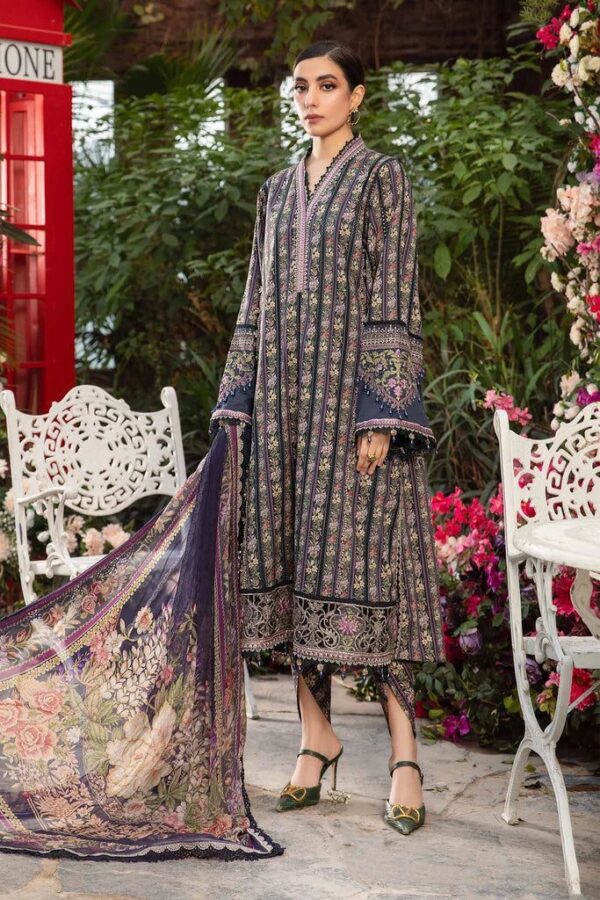 GIRLS (MARIA-B) PRINT LAWN SUIT - Image 8