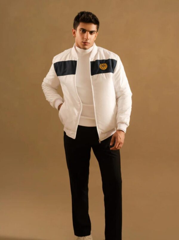 WHITE BOMBER JACKET - Image 4