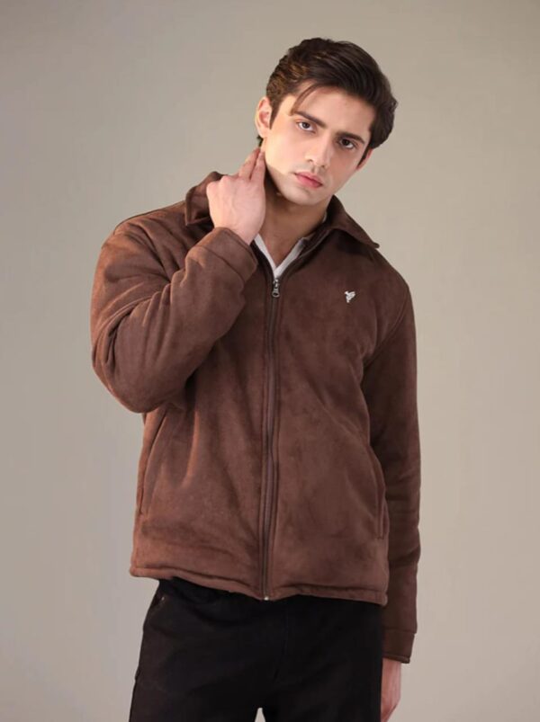 CREAM SUEDE FLIGHT JACKET - Image 8