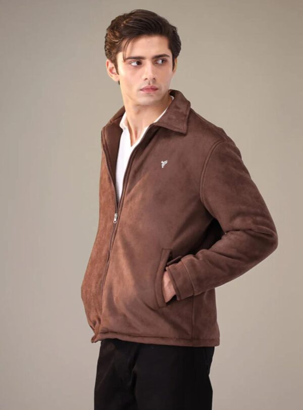 CREAM SUEDE FLIGHT JACKET - Image 9