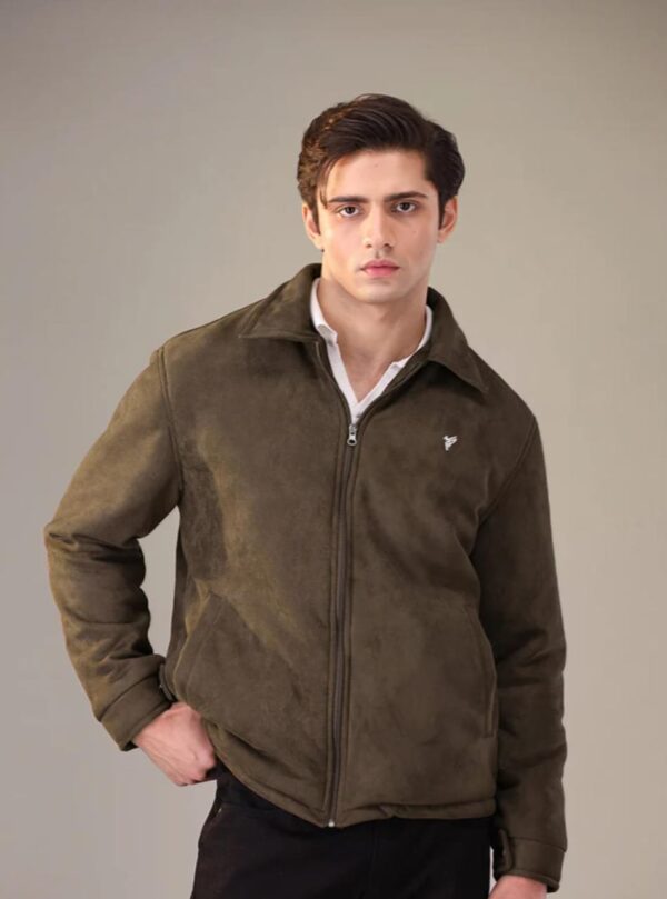 CREAM SUEDE FLIGHT JACKET - Image 14