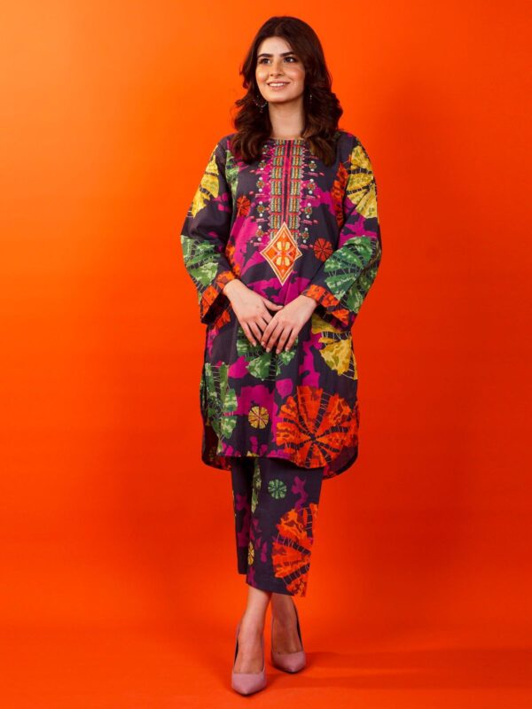 GIRLS PRINTED 2 PC SUIT - Image 2