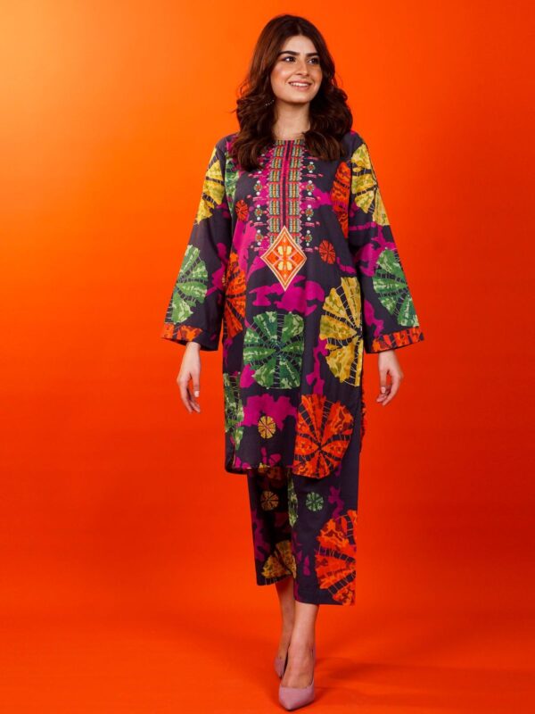 GIRLS PRINTED 2 PC SUIT - Image 3