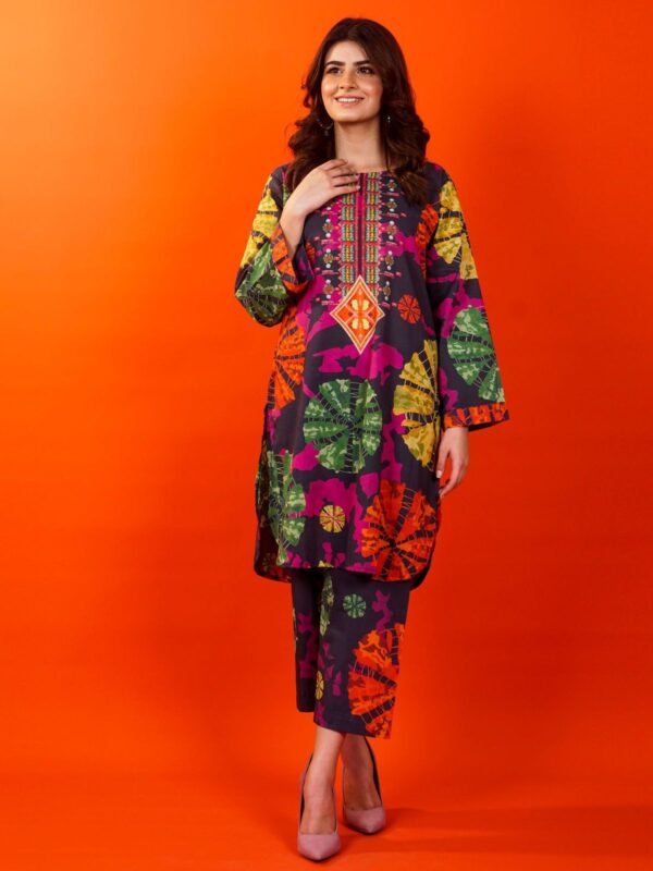 GIRLS PRINTED 2 PC SUIT - Image 4